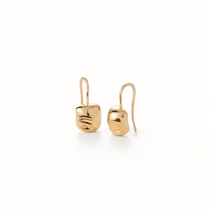 Custom Jewelry 316L Stainless Steel Twisted Hoop Earrings Waterproof Hypoallergenic PVD Gold Earrings