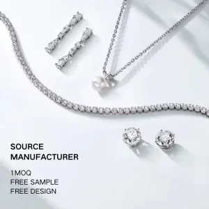 Custom Jewelry Gold Silver 925 Sterling Silver Jewelry MOQ 1 Pendant Wedding Engagement Jewelry Supplier