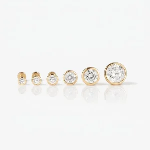 Custom Jewelry Stainless Steel Black Plated CZ Stud Earrings Waterproof Hypoallergenic PVD Gold Earrings for Women