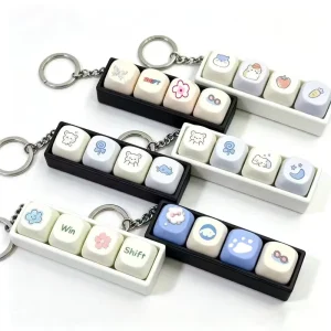 Custom Keycap Keychain PBT Colorful Stress Switches Custom Switch Keyboard Fidget Keychain
