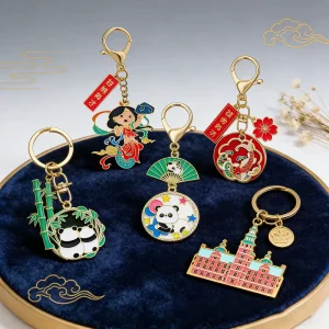 Custom Keychain Promotional Gift Key Ring Embroidered Keychains Custom Jet Tag Keychain