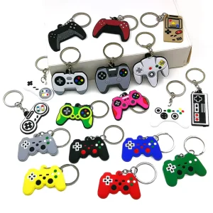 Custom Keychain Rubber 2D Soft PVC Design Gamepad Keychain Customized Key Chain Via DHL Fedex