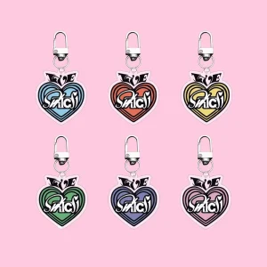 Custom Korean Women’s Cartoon Acrylic Key Chain Bag Pendant Accessories with UV Printing Fashionable Promotion Gift