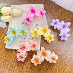 Custom Latest Hair Accessories Cute Fashion Flower Claw Clip Big Hair Clip Hair Accessories for Women