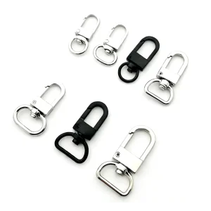 Custom Length Professional Luxury Zinc Alloy D Tail Buckle for Handbag Dog Leash Collar Waterproof Security Adjustable Snap Hook
