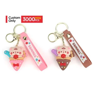 Custom Logo 3D Silicone Keychains & Carabiners 2D 3D Soft PVC Anime Rubber Keychain Gift Promotional PVC Keychains