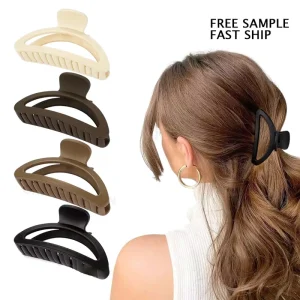 Custom Logo Black Acrylic For Thick Thin Hair Women’s Hair Accessories For Thin Hair Easy To Use Clips Hair Styling Tools