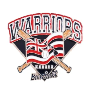 Custom Logo Enamel Casting Baseball Trading Pins Gold Plated Metal Souvenir Team Sport Pins Custom Sports Club Logo Badges