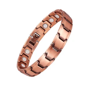 Custom Logo Negative Ion Energy Bracelet Copper Health Care Therapy Copper Bracelet for Wristband