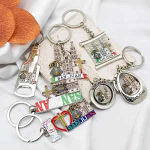 Custom Logo Shaped Metal Keychains Bulk Zinc Alloy Keyrings 2D 3D UV Printing Souvenir Gifts Travel Personalized Design Enamel