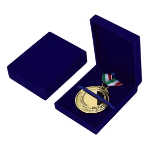 Custom Logo Velvet Medal Gift Boxes in a Rectangular Shape Challenge Coin Medal Box Personalized Velvet Display Box