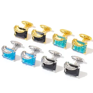 Custom Men’s Cufflinks for Women Personalized Logo Brass Metal Business Gift Accessories Fashion Jewelry