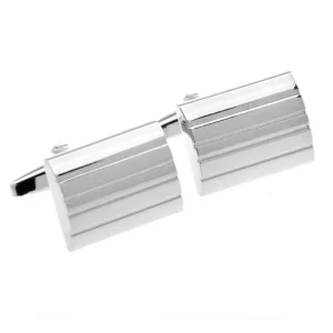 Custom Men’s Fashion Cufflinks Tie Clips Rectangular Blank Wedding Tuxedo Jewelry Trendy Accessory for Suit Shirt