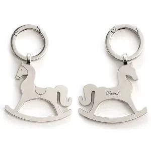 Custom Metal Animal Silver Zinc Alloy Horse Keyring Keychain Horse Key Chain