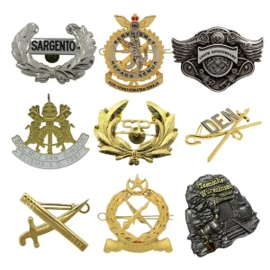Custom Metal Craft Pins Logo Brass Antique Plated Badge Hard Enameled Pins For Anniversary Souvenir Promotional Gifts