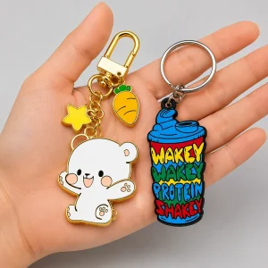 Custom Metal Key Chain Pendants Key Tags Charms Gold Keyring Custom Zinc Alloy Metal Hard Soft Enamel Metal Keychain