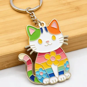 Custom Metal Keychain Logo Personalized Zinc Alloy Keyring Business Promotion Giveaway Souvenir High Quality Eco-Friendly