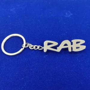 Custom Metal Letter Keychain with Diamond Stones Cute Key Holder Souvenir Handbag Carabiner Promotional Keychains