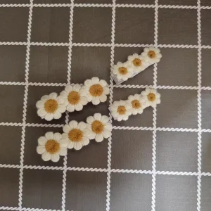 Custom New Embroidered Flower Alligator Clips Cute Metal Hairpins for Girls