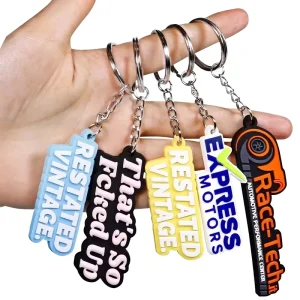 Custom PVC Zinc Alloy Keychain UV Printed Personalized 3D Promotional Gift with Carabiner for Bag Car Pendant Charm
