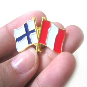 Custom Pakistan Flag Pin Enamel Pin Personalized Palestine Flag Metal Badge Pin Brooch