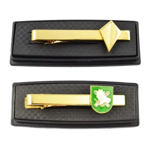 Custom Plastic Stainless Steel Silver Invisible Magnetic Pin Cufflink Clip Tie for Men