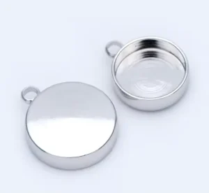Custom Round Tray Pendant Fashion Jewelry Gift Set Cufflinks Tie Clips for Wedding Engagement Party Anniversary
