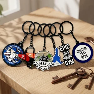 Custom Round Zinc Alloy Lightweight Fashion Keychain Durable High Quality Premium Promotional Gift