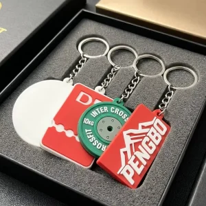 Custom Shape Logo PVC Keychains Waterproof Scratch Resistant 2D UV Printing Cute Cartoon Style Lightweight