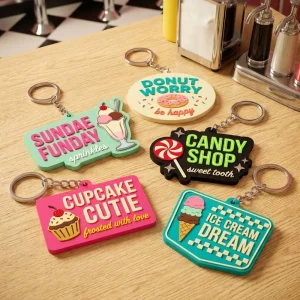 Custom Soft Rubber Logo 3D Personalized Gift Bulk Promotional Manufacturer Fast Delivery Decoration PVC Keychain