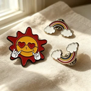 Custom Sport Team Logo Enamel Pin Custom Metal Lapel Badge Sports Club Custom Brooch Pin