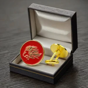 Custom Stainless Steel Men’s Cuff Link Set with Tie Clip Shirt Cufflink for Wedding Party Engagement or Gift