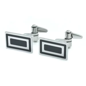 Custom Stainless Steel Rotating Buckle Cufflinks Tie Clip Men’s Suit Shirt Fashion Accessory Wedding Tuxedo Jewelry