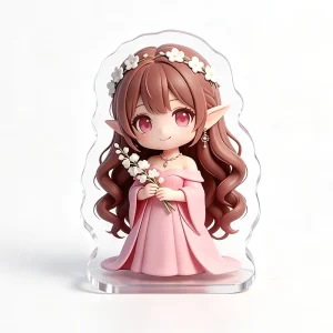 Custom Thickening Clear Acrylic 8MM Standee UV Printing Cute Anime Light Weight Customizable Keychain