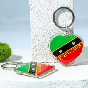 Custom Tourist Souvenir Acrylic Keychain With City Landmark Design for Tourist Souvenir Gift Shops Souvenir Keyring Chains