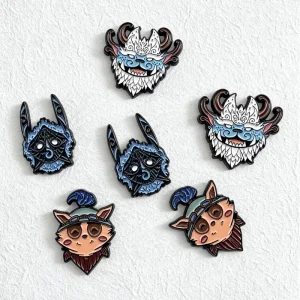 Custom Traditional Soft Enamel Pin Cartoon Design Dye Black Metal Lapel Pin Brooch Badge