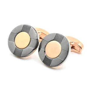 Custom Two-Tone Classic Cufflinks Men Luxury Trendy Wedding Jewelry Fashion Accessory Suit Shirt Tuxedo Mens Tie Clips