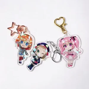 Custom UV Printed Acrylic Charms For Hologram Keychain Waterproof Custom Shape