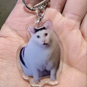 Custom UV Printed Cartoon Acrylic Keychain with Hologram Design Waterproof Lightweight Make Your Own Logo Charm