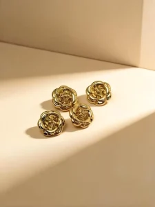Custom Zinc Alloy 10mm Copper Plated Snap Buttons & Cufflinks with Decoration for Fashion Clothing