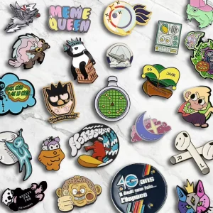 Custom Zinc Alloy Hard Enamel Badge Manufacturer Soft Enamel Lapel Pin Brooch Bulk Logo Metal Pins