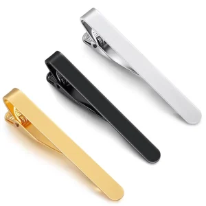 Customised Tie Clips Cufflinks and Tie Clip Box Brass Gold Silver Gun Tie Clip Custom Logo