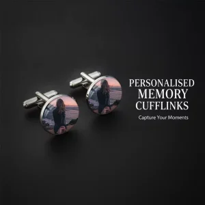 Customizable Daily Portrait Photo cufflinks For Couples Birthday Surprises Business Attire cufflinks