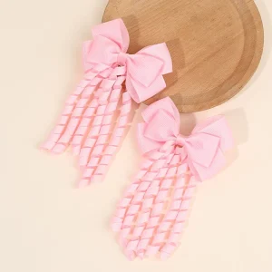 Customizable Grosgrain Ribbon Bow Hair Clips Factory Direct Kids Hair Accessories