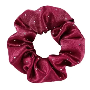 Customizable Hot Diamond Hair Elastic Band Solid Colored Large Intestine Ring Elastic Hair Scrunchies Women Hair Accessories