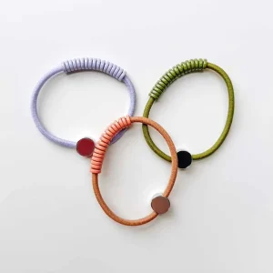 Customizable Retro Fashion Elastic Hair Ties Hair Accessories for Woman Hair Tie Bracelet