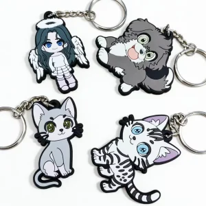 Customizable Soft PVC Waterproof Lightweight Key Chains Personalized 3D Logo Business Gifts Promotional Keychains