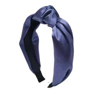 Customizable Solid Satin Knotted Headbands Soft Silky Glossy Fabric Wide Hair Hoops Minimalist Daily Women Hair Accessories