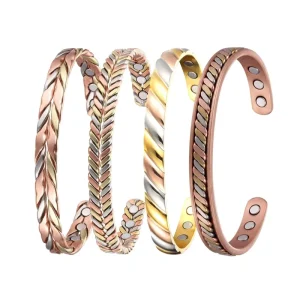 Customizable Vintage Solid Copper Cuff Bangles Arthritis Magnetic Healing Women’s Fashion 99.99% Pure Copper Bracelet