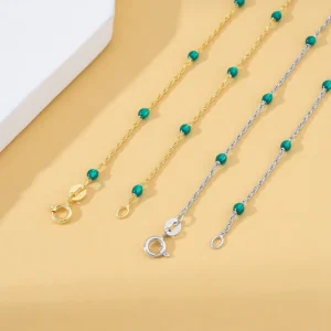 Customized 18K Gold Plated Link Chain Necklace 925 Sterling Silver Twisted Gold Rope Chain
